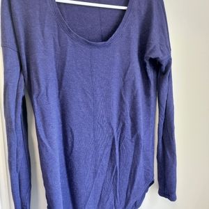 Athleta long sleeve purple top xxs